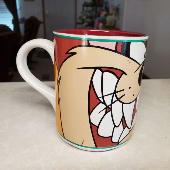 Vintage 1998 TAZ All Over Coffee Cup Mug Gibson Warner Brothers Looney Tunes - Picture 2 of 8